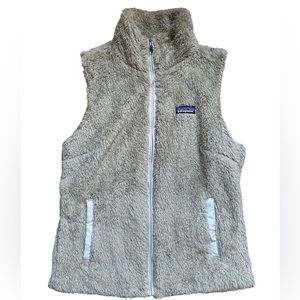 Patagonia Los Gatos Faux Fur Vest Beige size medium